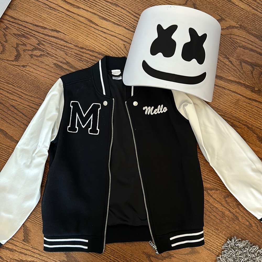 Boys Marshmello Jacket & Mask Costume
